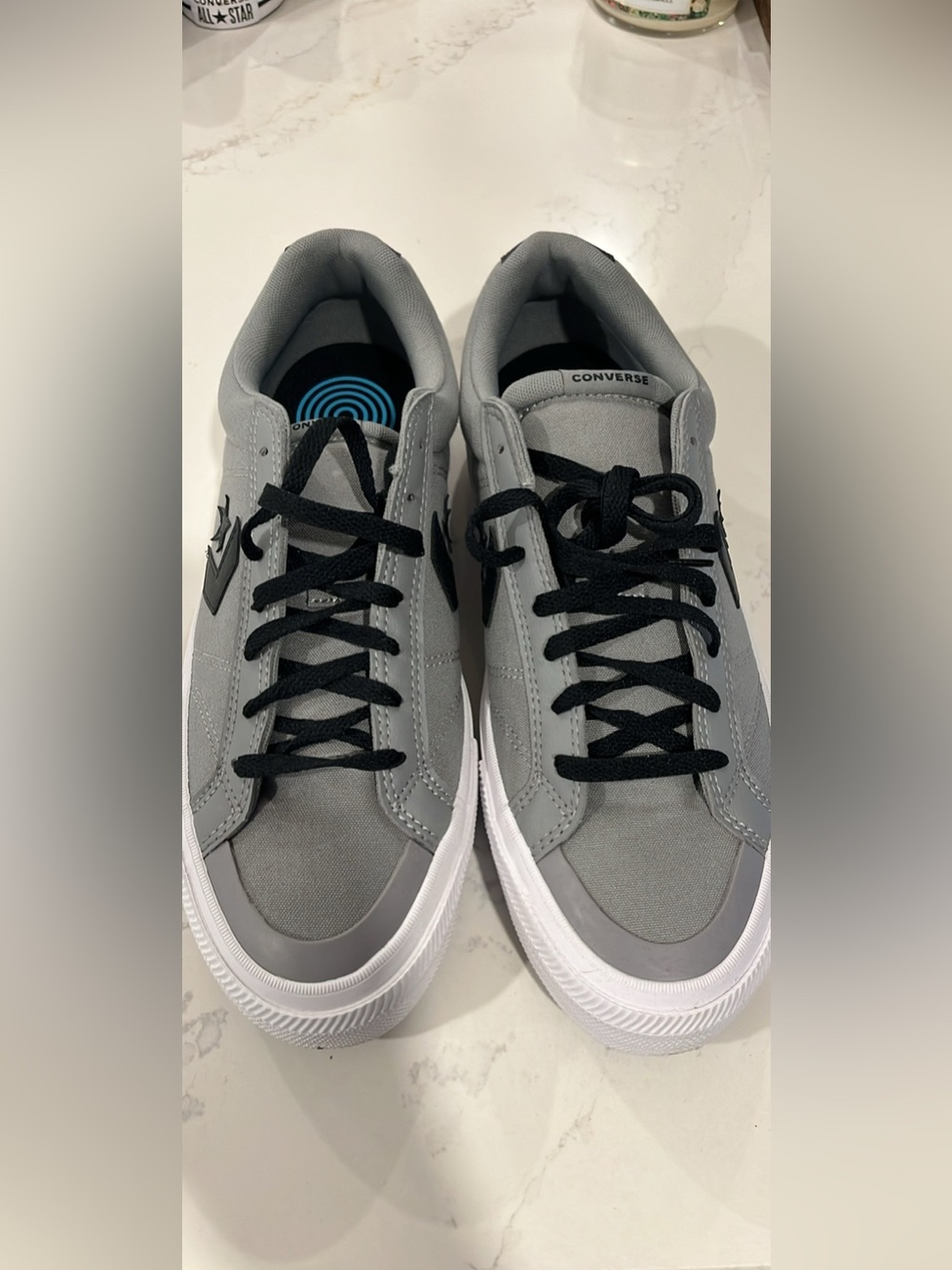 Converse Gray and Black Low-Top Sneakers